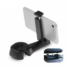 Auto Car Headrest Hooks Multi-function Seat back Hook&Car Phone Mount Holder Fastener Seat Back Hanger Clips for Bag