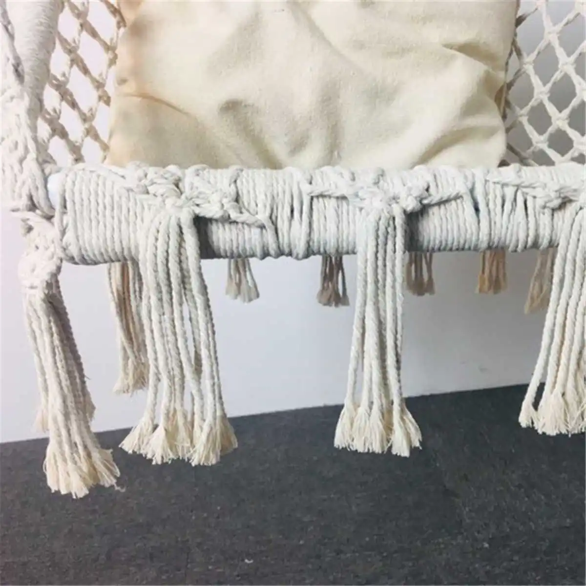 

Nordic Hammock Chair Outdoor Indoor Dormitory Bedroom Yard For Child Adult Swinging Hanging Single Rope Safety Chair Hammock