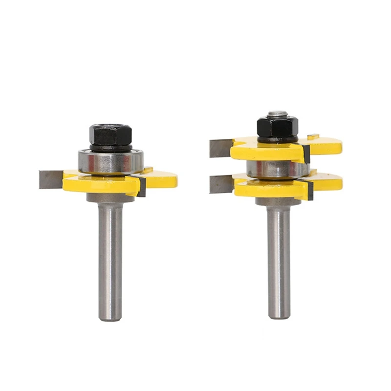 2 шт. T Тип 8 мм фрезерный нож для резки трех зубов профессиональный