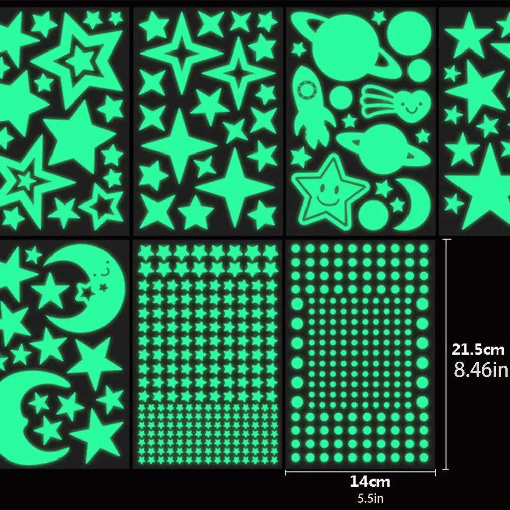 

Luminous Stickers Creative DIY Fluorescent Stickers Room Decoration Environmental Removable Children's Wall Stickers