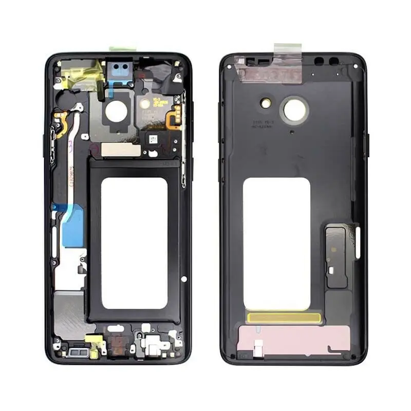 

Для Samsung Galaxy S9 Plus SM-G965 черный/синий/золотой/серый/фиолетовый цвет задняя рамка корпуса средняя пластина рамки