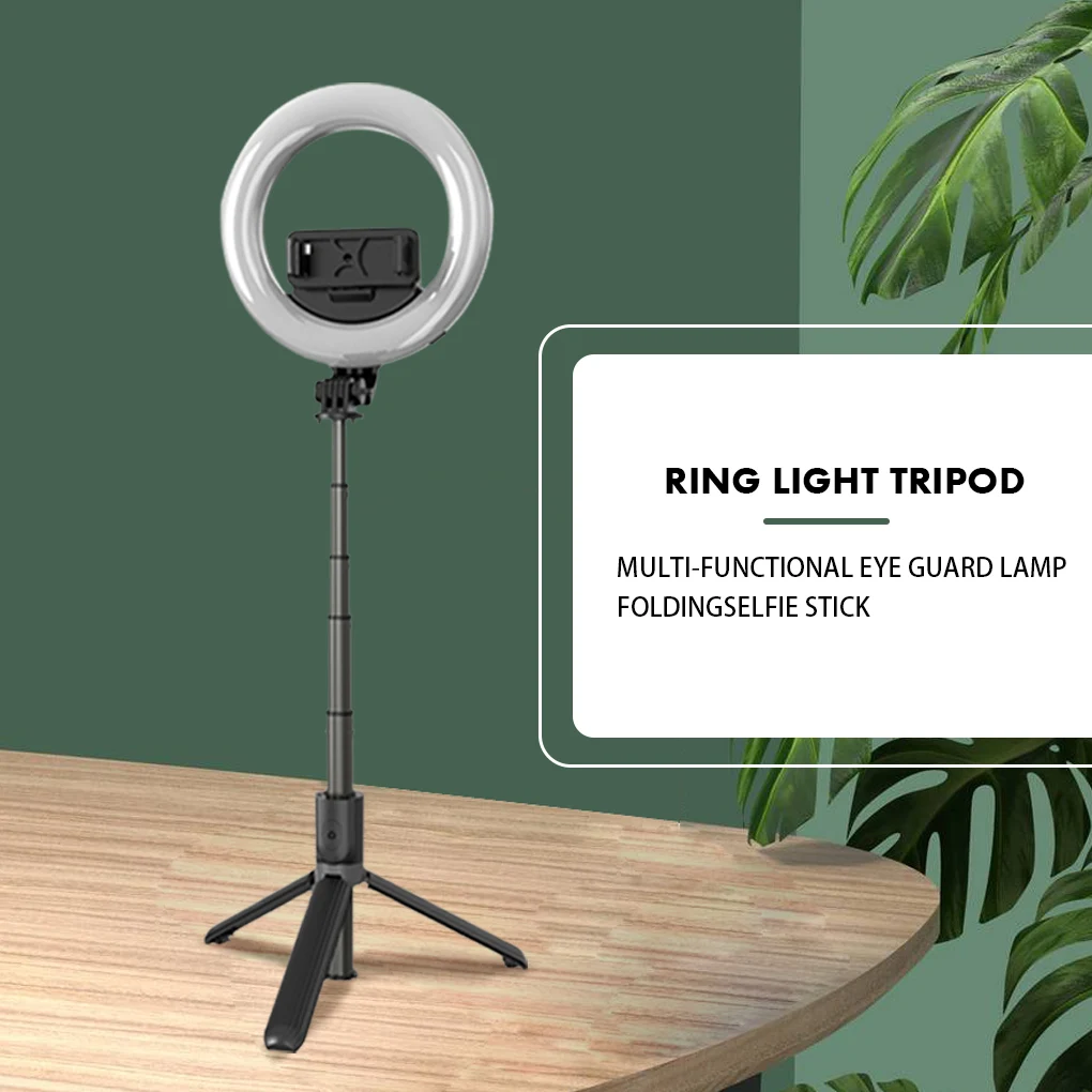 Портативный кольцевой светодиодный светильник для селфи 5 дюймов со штативом и