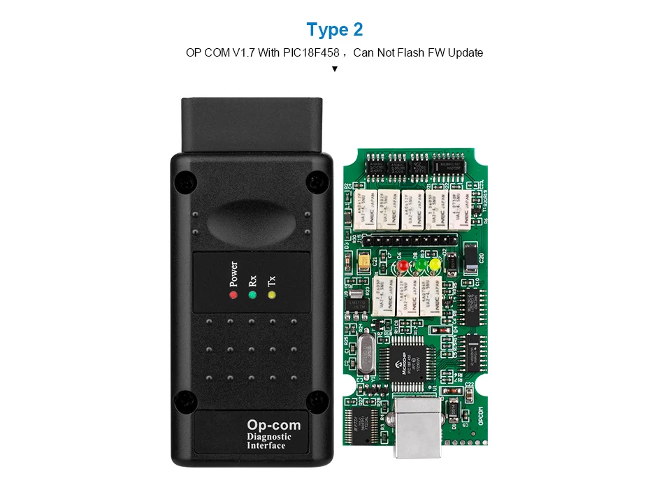 Op com V1.65 V1.78 V1.99 с PIC18F458 FTDI op-com OBD2 Авто диагностический инструмент для Opel OPCOM шина сети локальных контроллеров V1.7 может быть обновления флэш-памяти