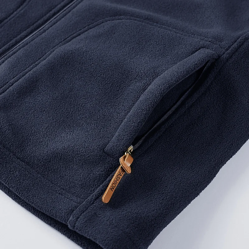 2020 Осень Зима Повседневная куртка без рукавов Мужская теплая флисовая мужская