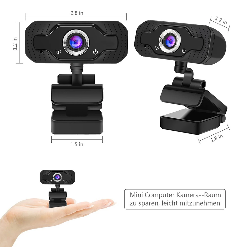 1080P HD веб камера Встроенный двойной микрофон Смарт Мини компьютер USB Pro потоковая