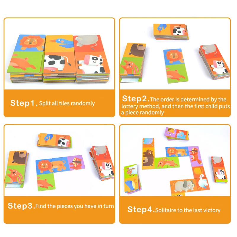 MiDeer Детский пазл двойное направление познавательная бумага 24 шт. количество пар