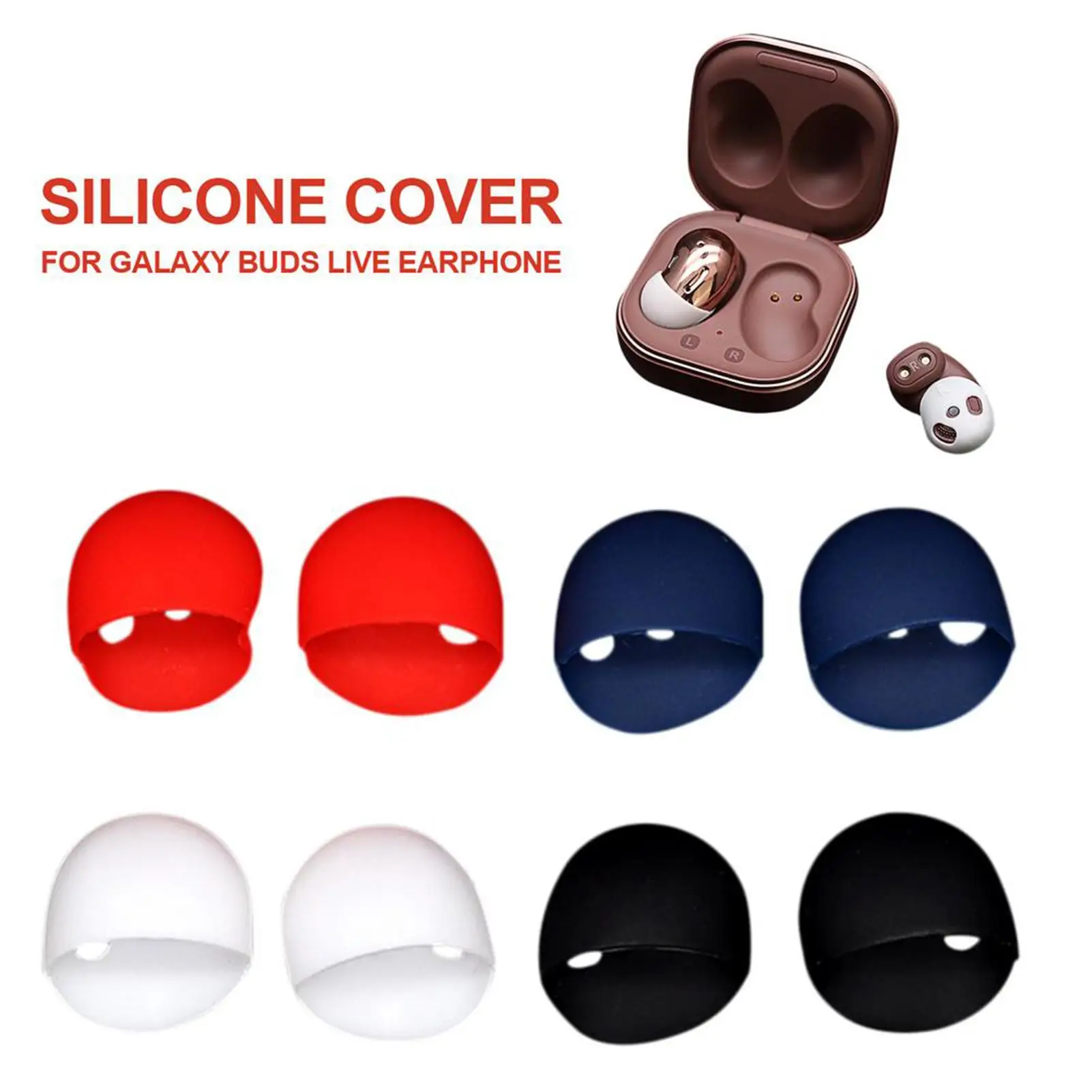 

1 пара силиконовых вкладышей для наушников Samsung Galaxy Buds Live Wireless