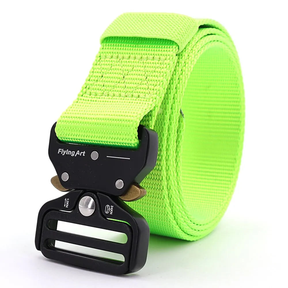 

Men's Canvas Tactical Belt Heavy Duty Army Belts High Quality Metal Quick Release Buckle Adjustable Military Outdoor Police Belt