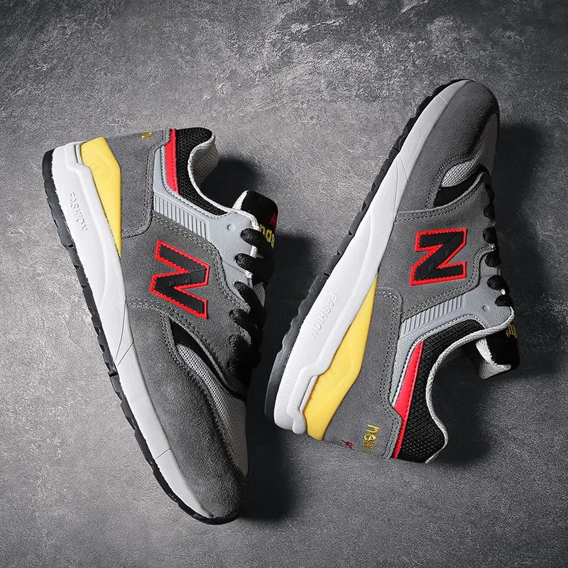 

High-end new berowi leather classic N-shaped cool running shoes for men and women, fashionable outdoor casual walking shoes