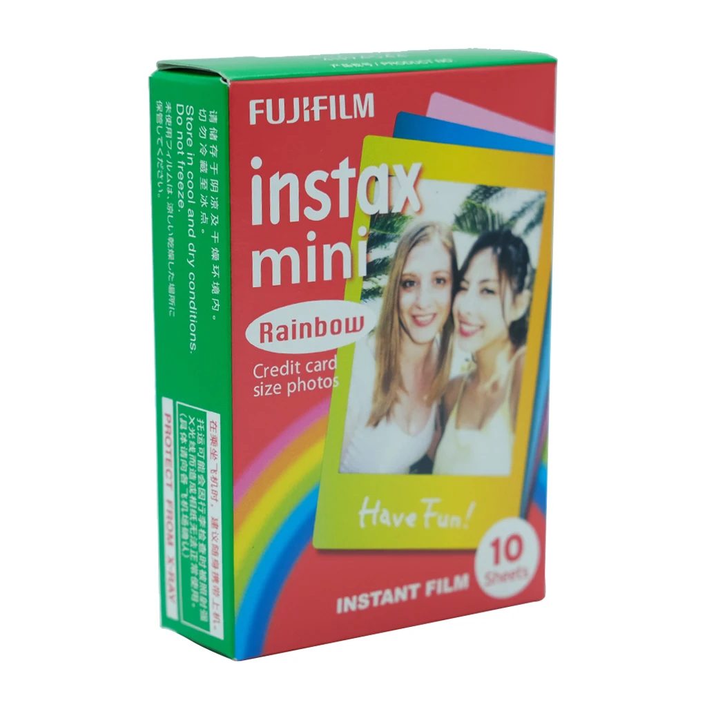 Fuji 10-60 листов Fujifilm Instax Mini пленка для ЖК-дисплея с подсветкой Fujifilm Instax Mini 7/8/9/10/30/50 s/фотоаппаратов моментальной печати 7 s/90/25/20i/25i/50i/ пленка 55i/Share SP-1