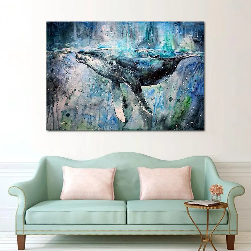 

JQHYART Картина на холсте с животными, домашний декор, настенные картины для гостиной, современные постеры и принты, без рамки, картина