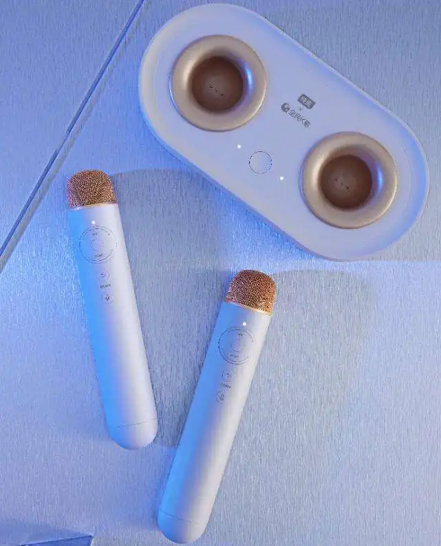 구매 KTV 세트 가라오케 플레이어 리튬 배터리 마이크 스탠드 포함 무선 충전 K2