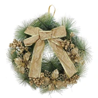 1pc emulation christmas garland berry pendant wreath door hanging decoration