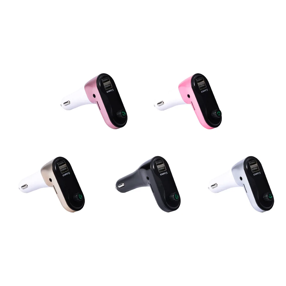 

FM Transmitter Bluetooth 5.0 Handsfree Car Kit Audio Receiver Car MP3 Player Dual USB Car Charger Support TF Card U Disk Play