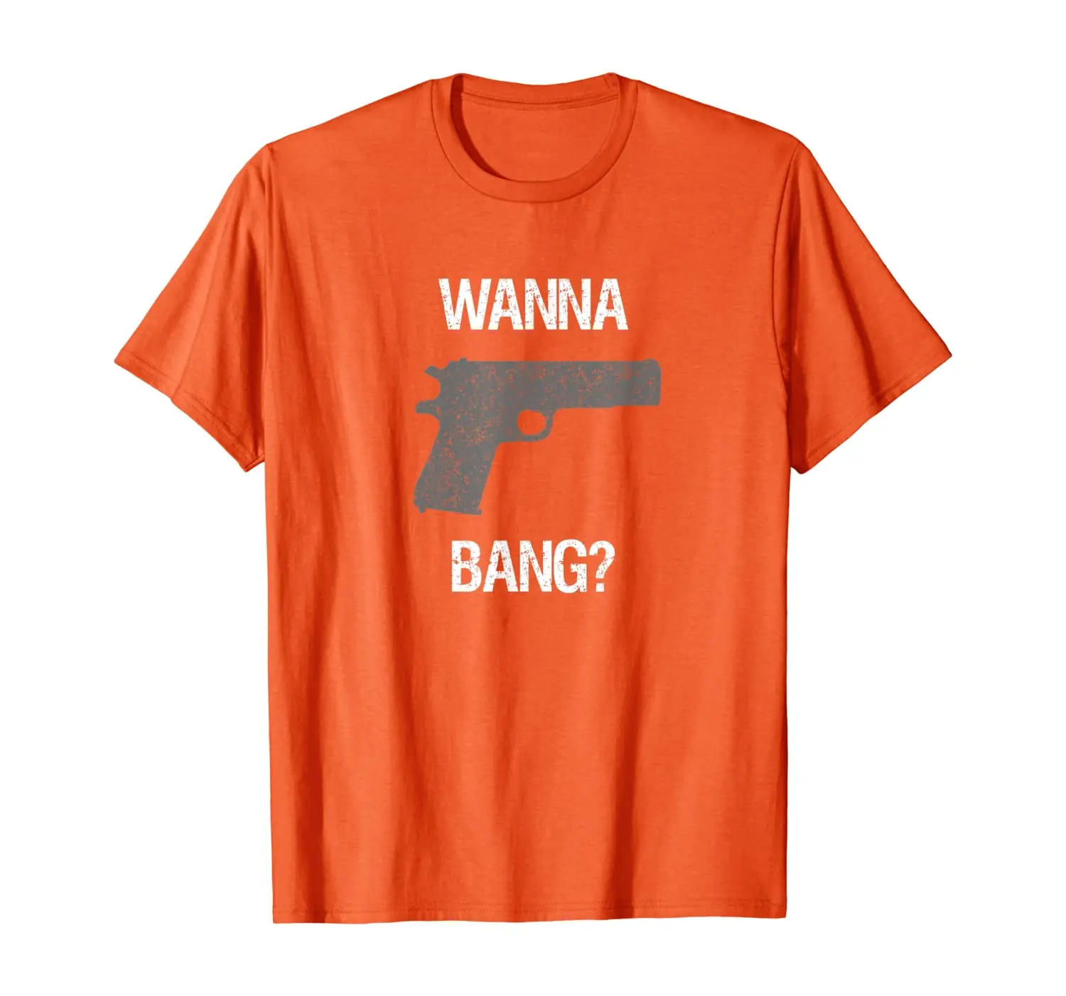 

Смешная футболка для влюбленных пистолетов с надписью «Want Bang»