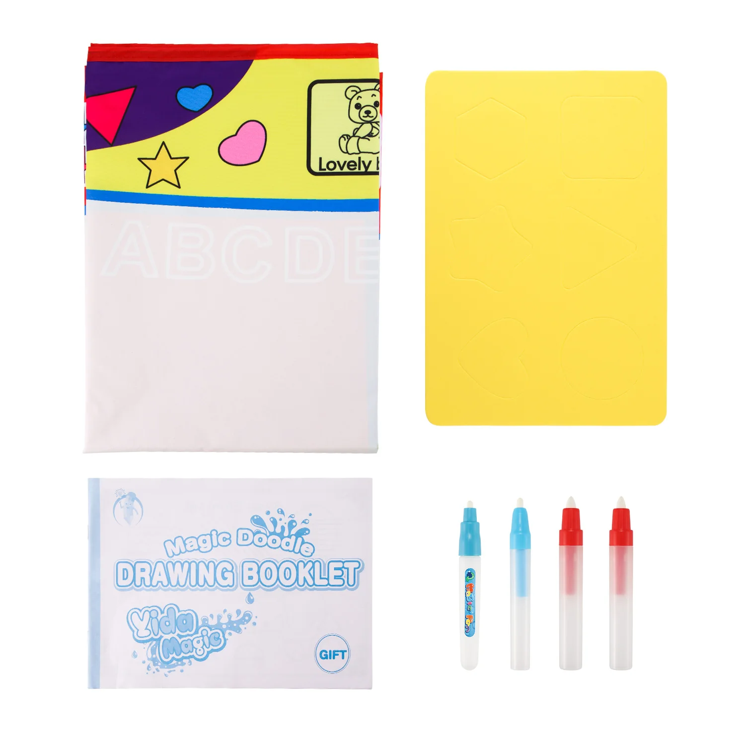 

Kids Drawing Toy Magic Water Drawing DIY Color Board Magic Pad Water Painting Carpet Graffiti Pad Drawing Pen Stamp Painting Set