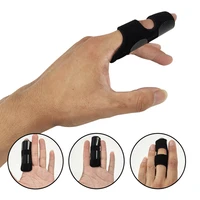 finger guard sheath injury protection fitness fixed splint finger sleeve steel basketball football sports supplies black finger