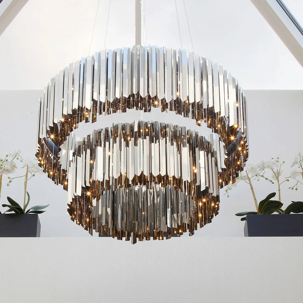 Высокое качество Современная нержавеющая сталь внутреннее освещение роскошная