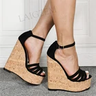 BERZIMERженские босоножки на платформе; Сандалии на платформе из искусственной замши; Женские туфли-лодочки на платформе; Zapatos Mujer; Женская обувь; Большие размеры 43, 45, 52