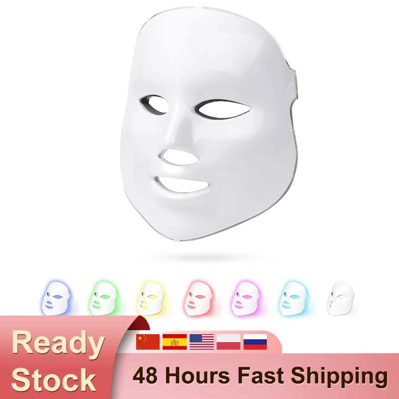 

Маска светодиодная многофункциональная для ухода за кожей лица, 7 цветов