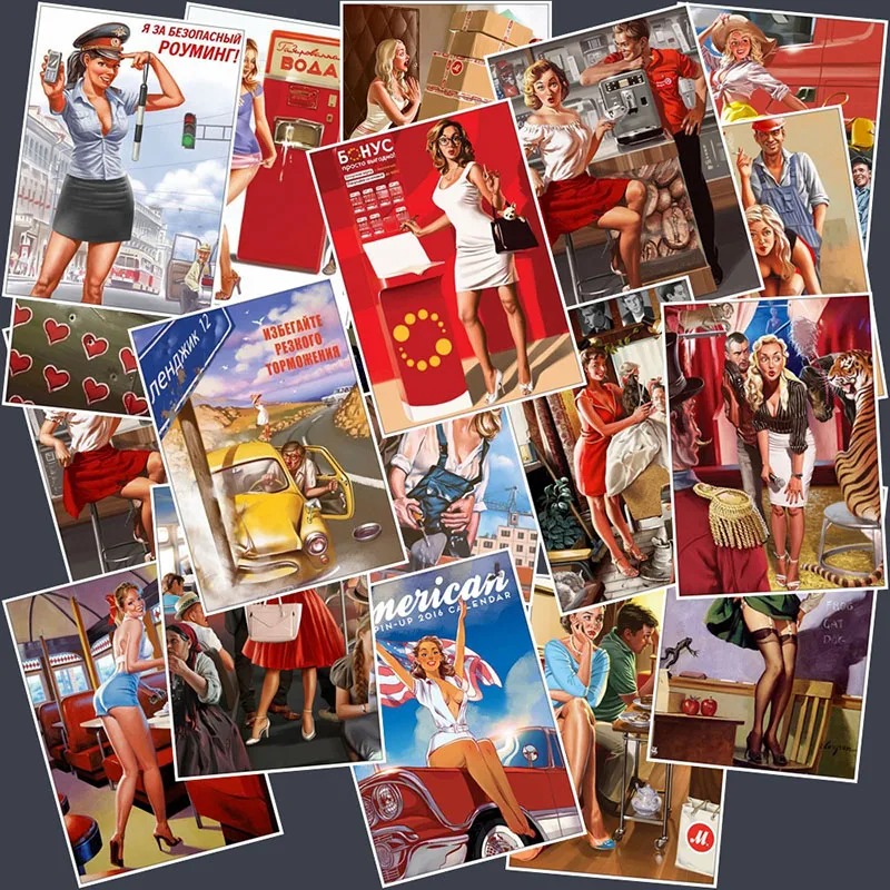 25 шт./лот разные стикеры времен Второй мировой войны сексуальные Стикеры для