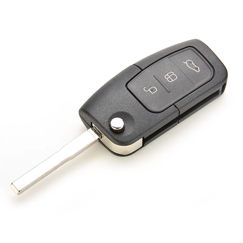 

Черный изогнутой флип ключ дистанционного ключа оболочки чехол Замена для автомобиля Фокус Fiesta Mondeo чехол для замены