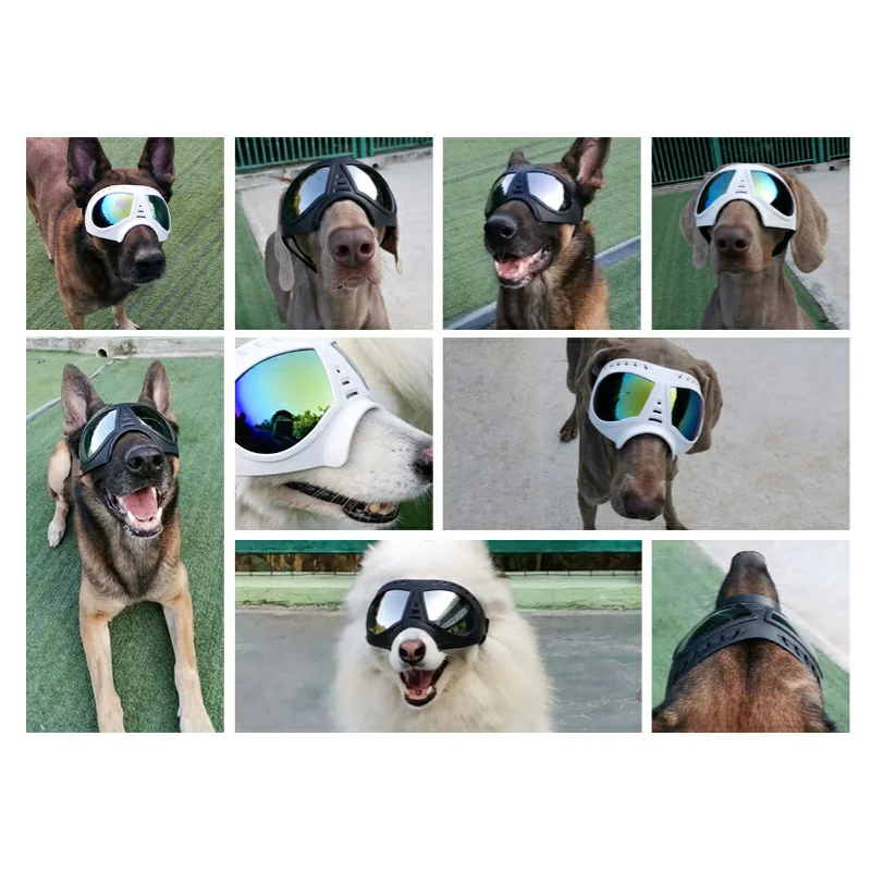 

Adjustable Pet Dog Goggles Sunglasses Sunproof Windproof Snow Free Size Eye Wear Swimming Skating Glasses