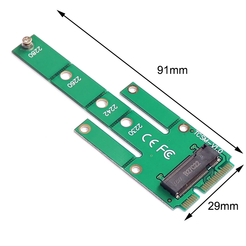 Адаптер msata-m2 m.2 m2 ngff B Ключ к msata SSD адаптер преобразователь карты для 2230 2242 2260 2280 |