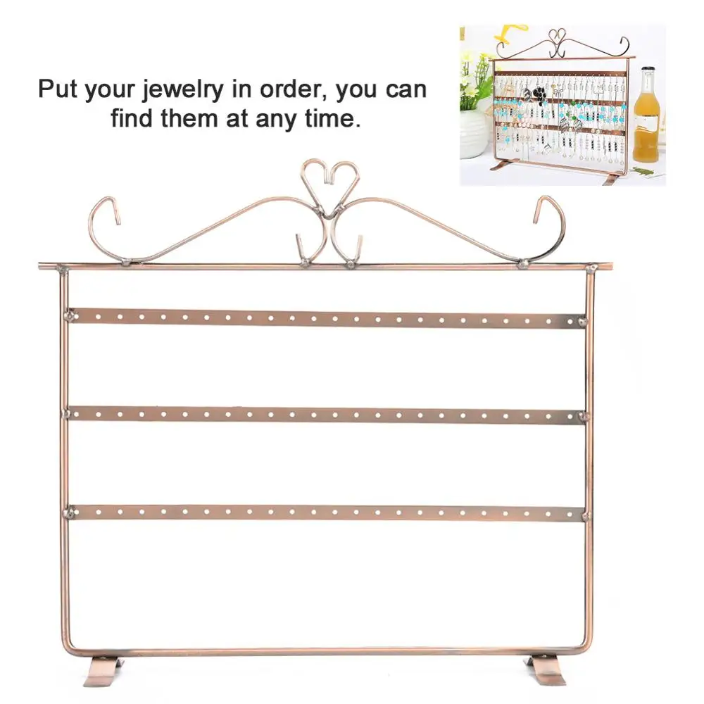 3 уровня 72 Отверстия Висячие ювелирные изделия стенды серьги ожерелье браслет