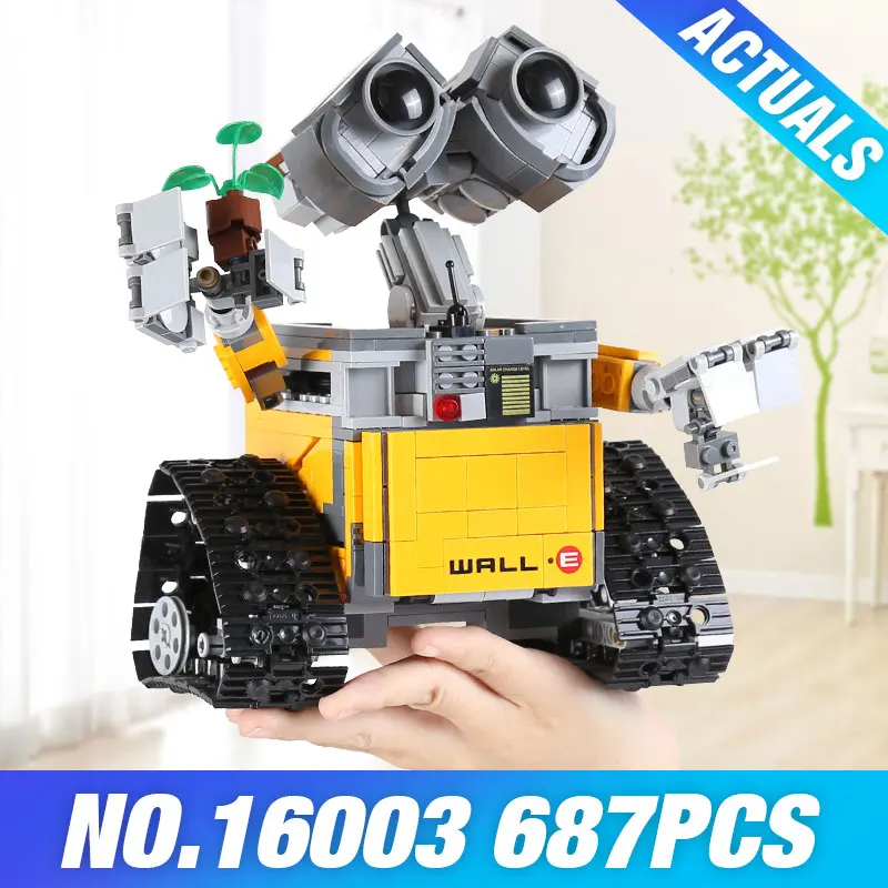 Идея робот WALLE лего Technic Creator 695 шт. Модель Строительный набор самофиксирующиеся