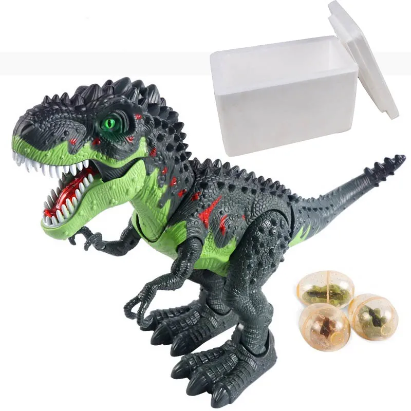 Динозавр RC тираннозавр рекс животное дистанционное управление звук Dinobot электрические ходячие Животные Игрушка музыкальный светильник-спрей детская игрушка - Цвет: Set1