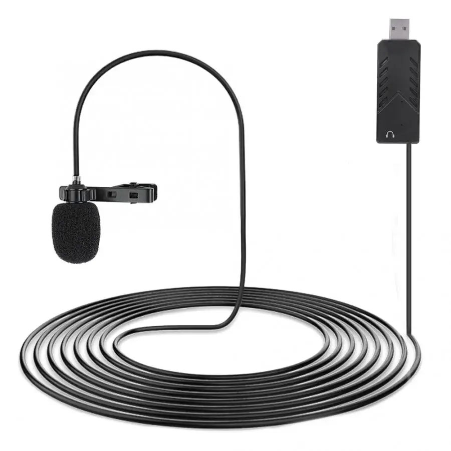 Портативный мини микрофон с воротником USB 2 0 лацканами для конференций