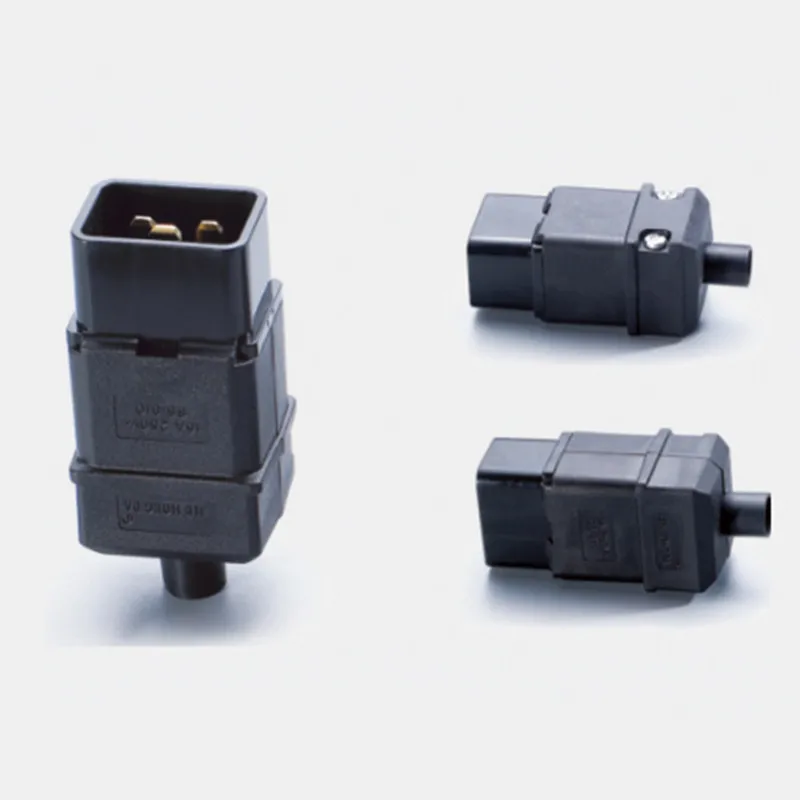 Black IEC320 C20 plug adaptor ups pdu cable converter connector 16A 250V CE multifuctional Power online wired | Электроника