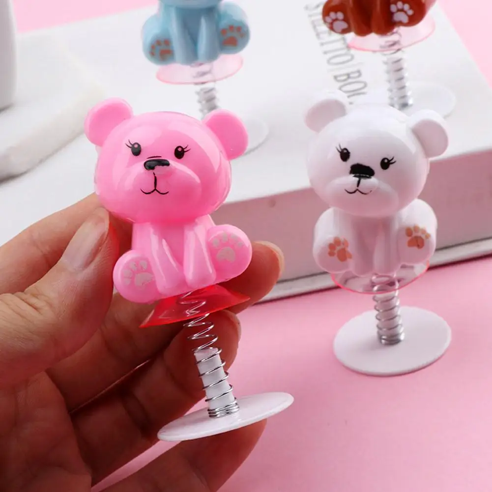 

Spring Bear Toy Creative Novelty Cartoon Spring Decoration Pendant Toy Gift