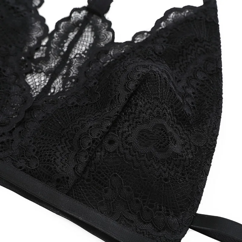 2019 Новый сексуальный женский цветочный прозрачный бюстгальтер с бретельками