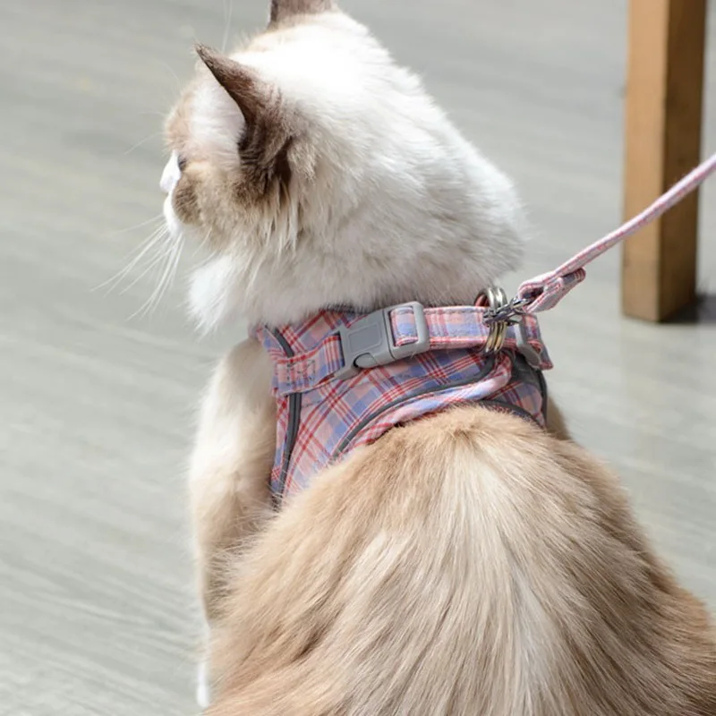 Шлейка-жилет для собак и кошек регулируемые светоотражающие ошейники котят