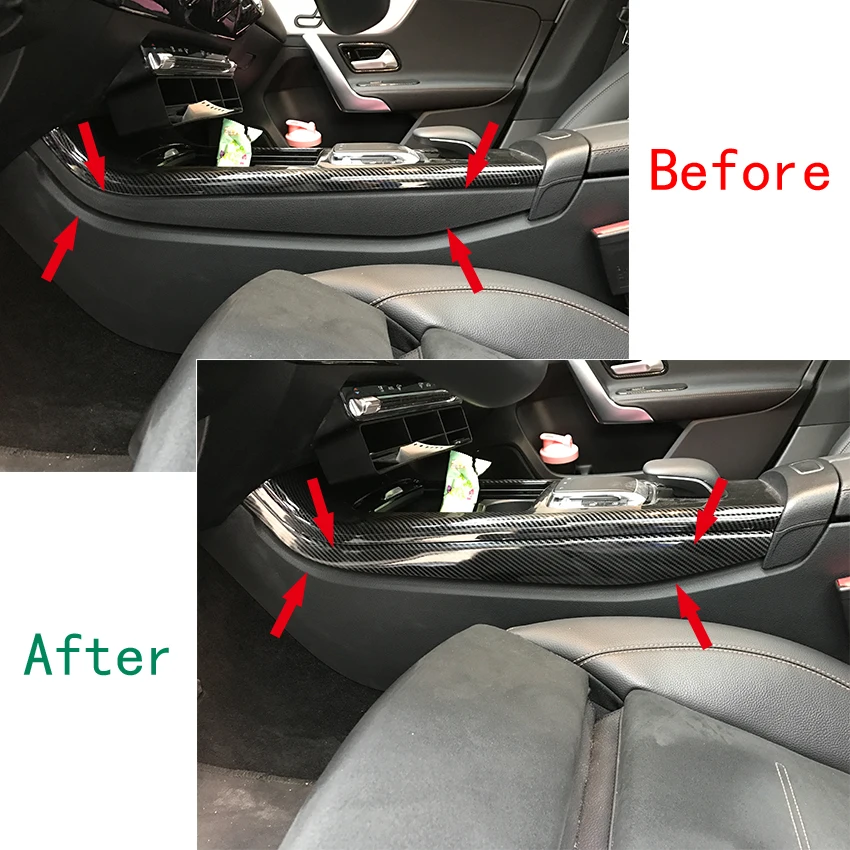 Панель для консоли Mercedes Benz A CLA Class W177 C118 A180 A200 A220 боковая декоративная накладка