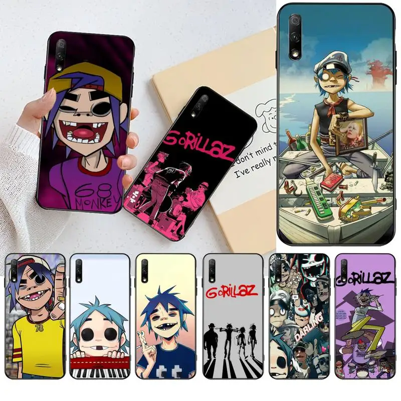 Мягкий силиконовый чехол для телефона из ТПУ PENGHUWAN Gorillaz Huawei Honor 20 10 9 8 8x 8c 9x 7c 7a Lite view