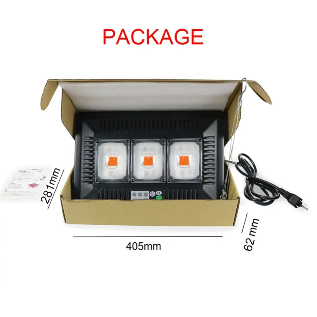 

LED Grow Light AC 220V 300W COB Full Spectrum Grow LED Light I67 Waterproof Outdoor Light Fixture COB LED Plants Growth Light