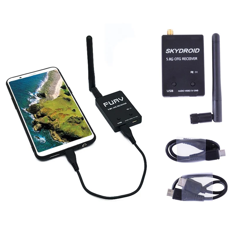 5 8G 150CH Mini FPV FUAV приемник UVC Video Downlink OTG для смартфона Android мобильный телефон