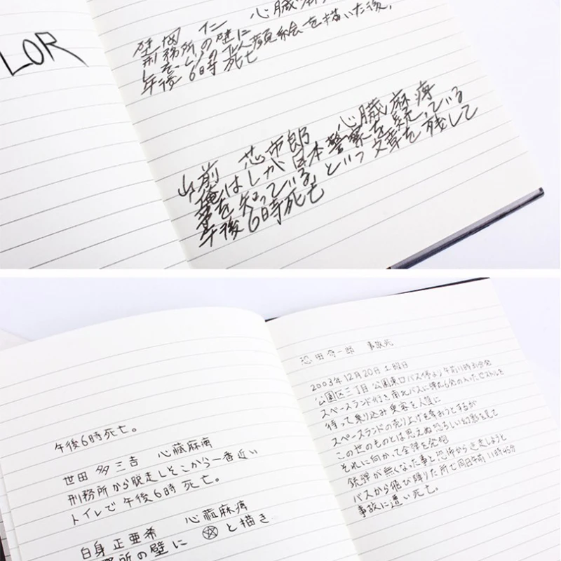 

Death Note Notebook Set Yagami Light Leather Journal and Feather Pen Journal Death Note Pad for Gift