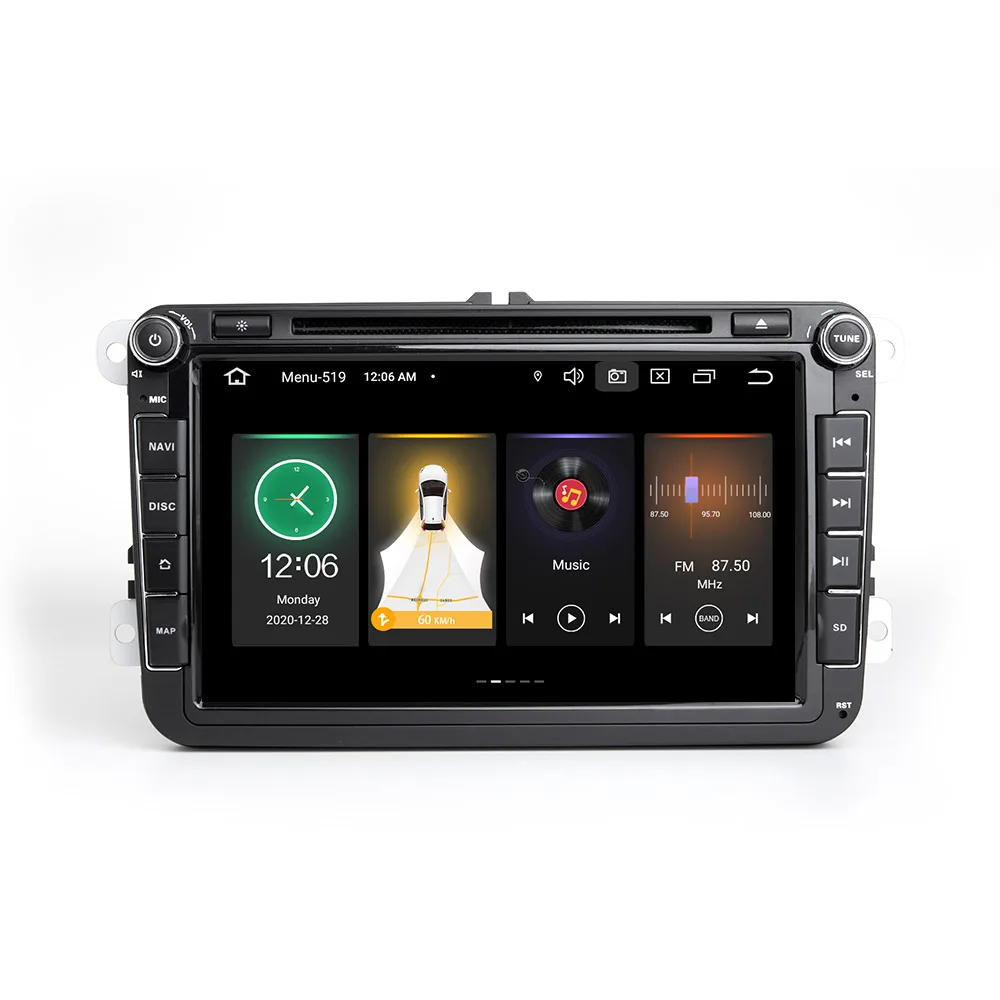 NaviFly Android 11 автомобильный мультимедийный плеер 2 Din DVD для
