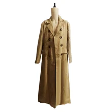Doctor Dr. Brown Cosplay Costume Long Trench Coat Suit Halloween For Men Custom Made 11