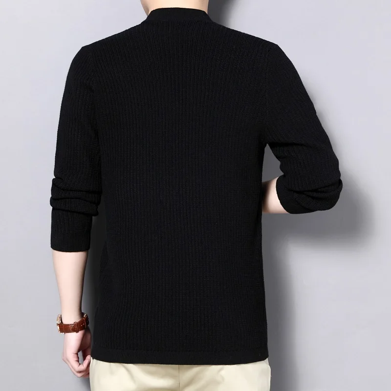 

iSurvivor 2021 Sweater Cardigan Jacket Solid Color Sweater Men Jacket