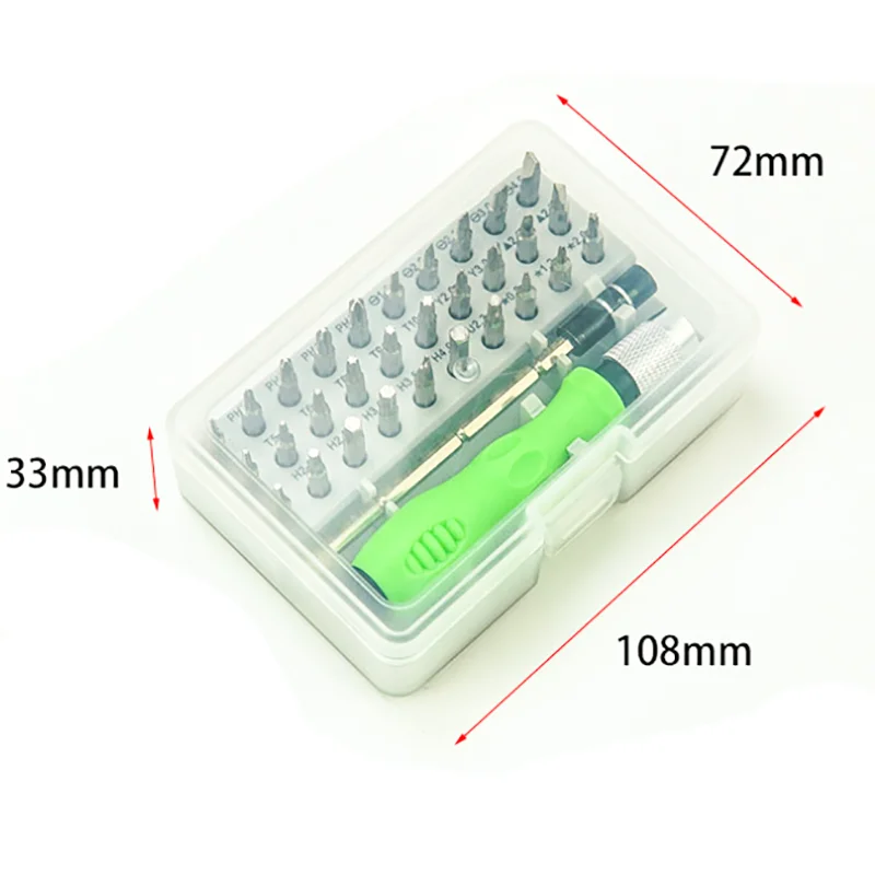 32 in one multifunctional manual screwdriver mobile phone computer and electronic product repair and disassembly tool set free global shipping