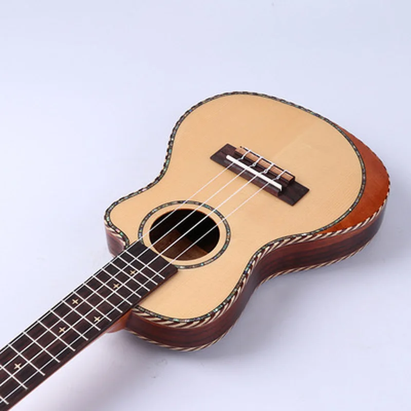 Укулеле концертное акустическое 24 дюйма электрическая тонкая мини-гитара с 4