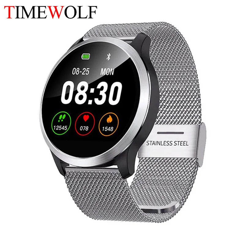 Фото Timewolf PPG + ECG Смарт часы для мужчин IP68 Водонепроницаемый отслеживатель шагомер