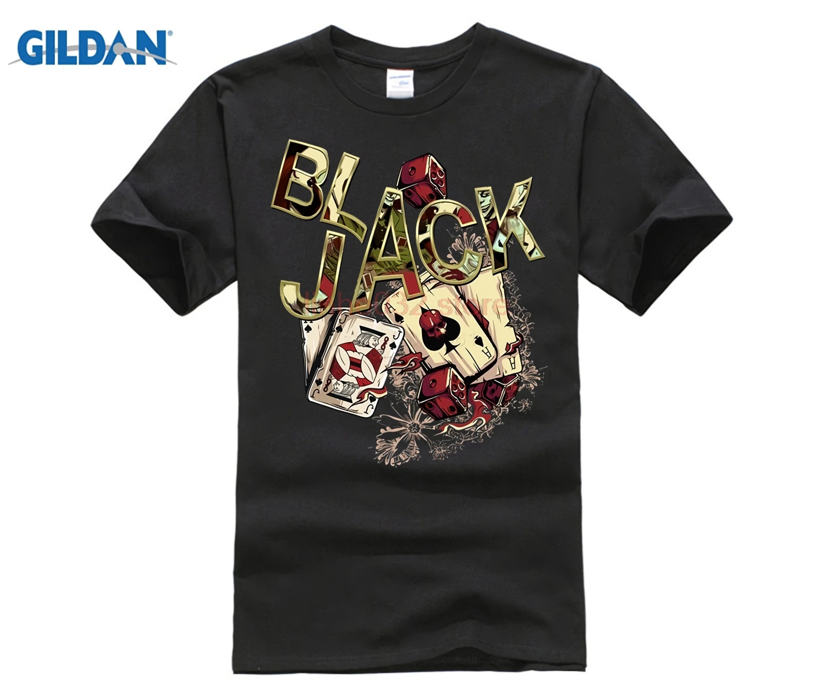 Черные футболки с принтом покера футболка логотипом онлайн Мужская коротким