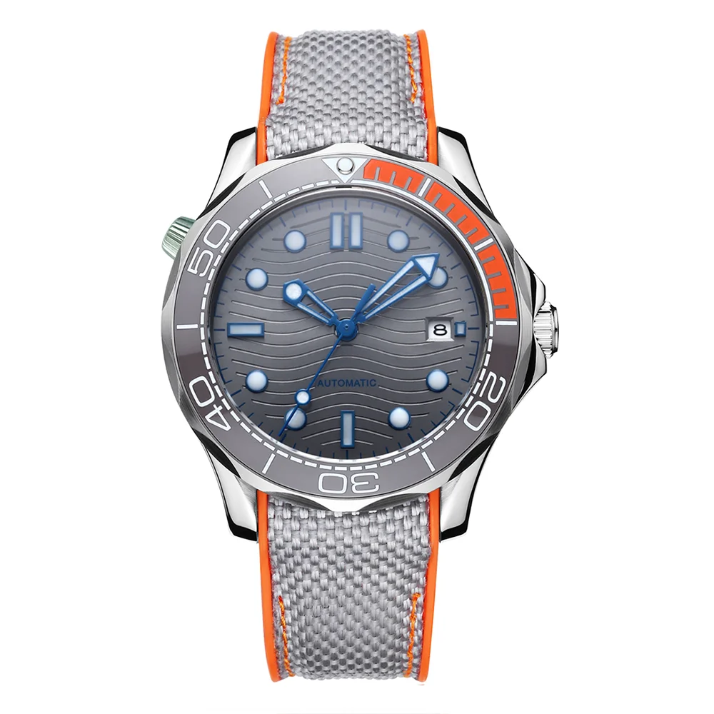 Лидер продаж водонепроницаемые японские автоматические часы MIYOTA с серым