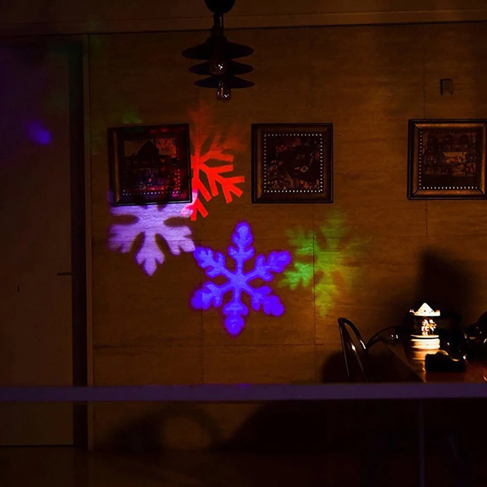Solar powered LED Laser Projector Moving Snowflake Disco Light Waterproof Christmas Stage Lights Outdoor Garden Landscape Lamp